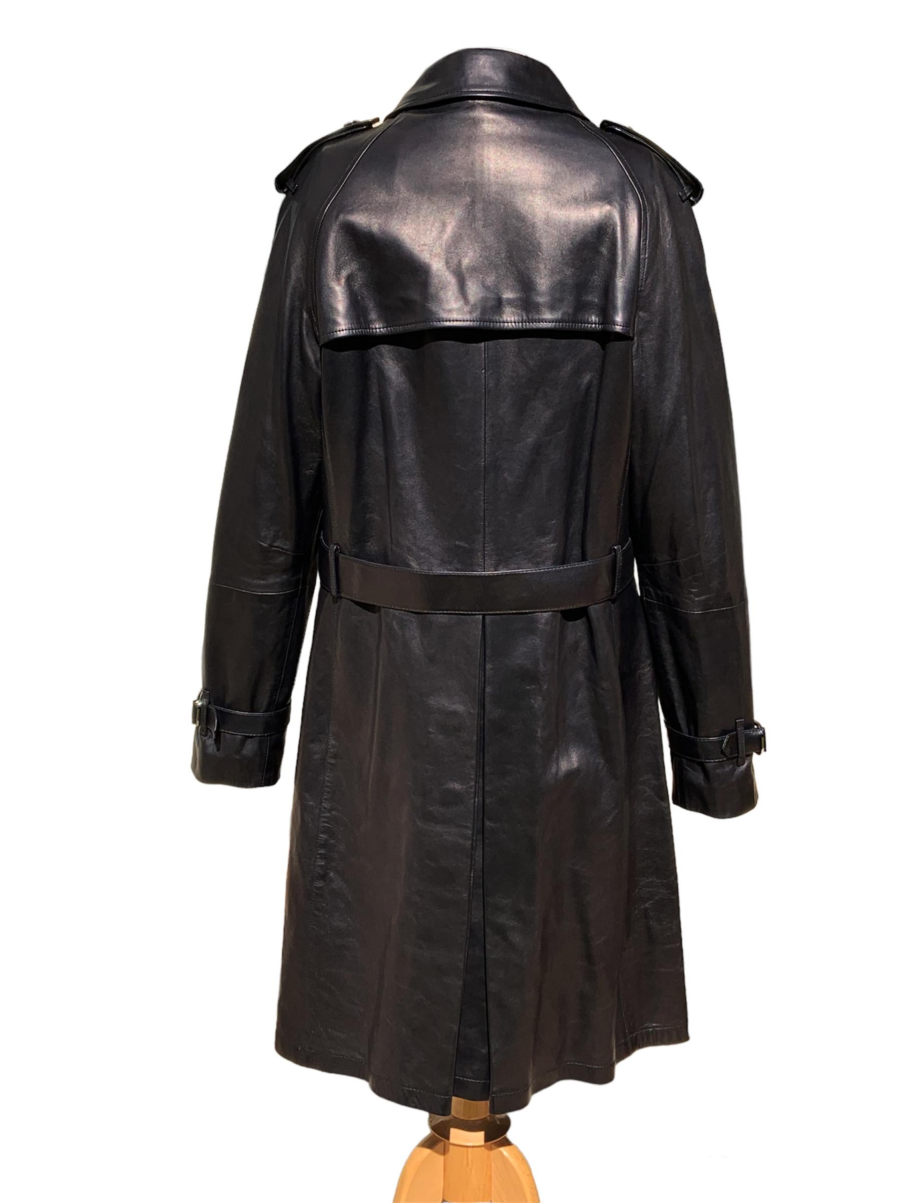 tom ford gucci leather trench coat