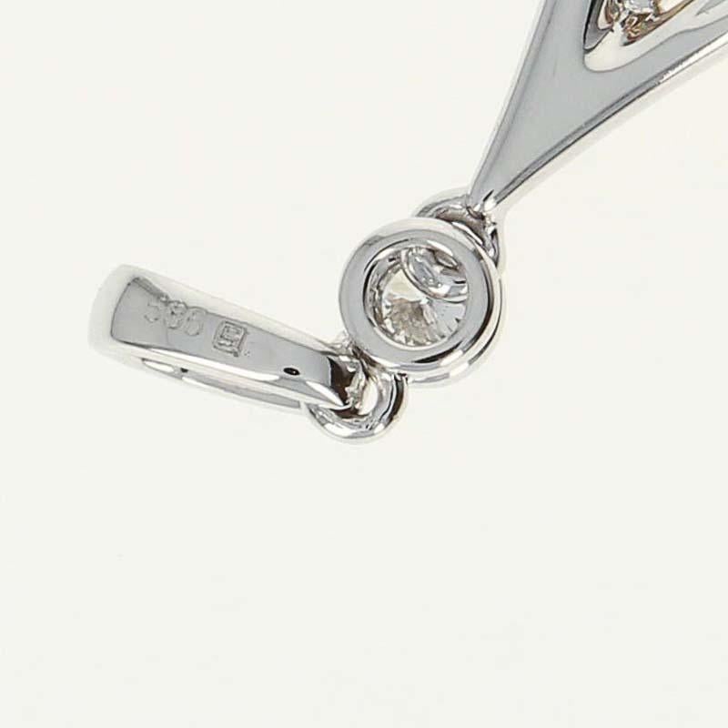 Imperial Topaz and Diamond Drop Pendant, 14 Karat White Gold Milgrain 2.65 Carat In New Condition In Greensboro, NC