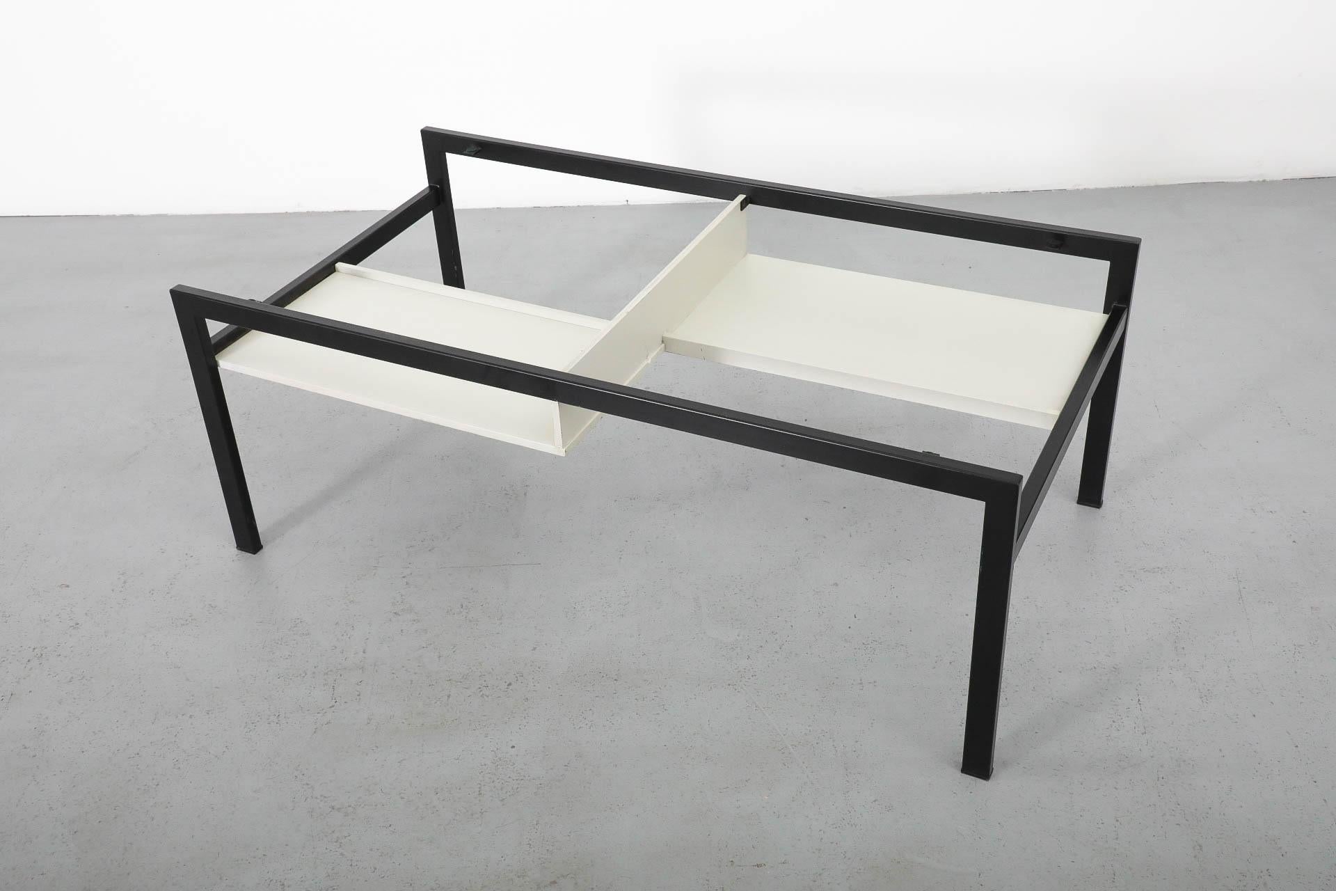 Cees Braakman TU04 Coffee Table with Reversible Teak & White Top for Pastoe, NIB For Sale 10