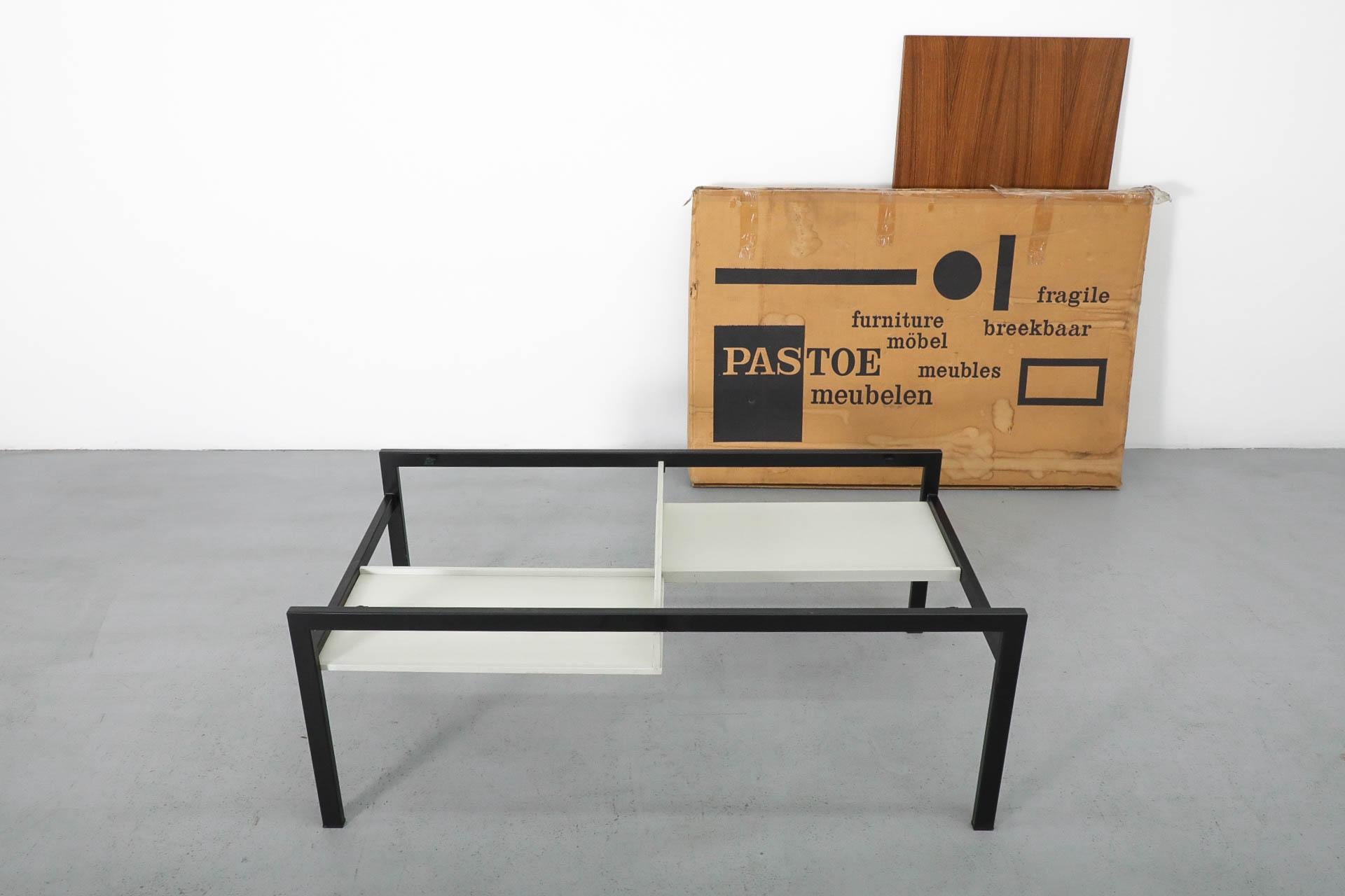 Dutch Cees Braakman TU04 Coffee Table with Reversible Teak & White Top for Pastoe, NIB For Sale