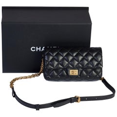 New in Box Chanel Black Reissue Belt at 1stDibs | chanel reissue belt bag, chanel reissue bag, box bag