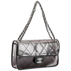 New in Box Chanel PVC Flap With Leather Trim Bag