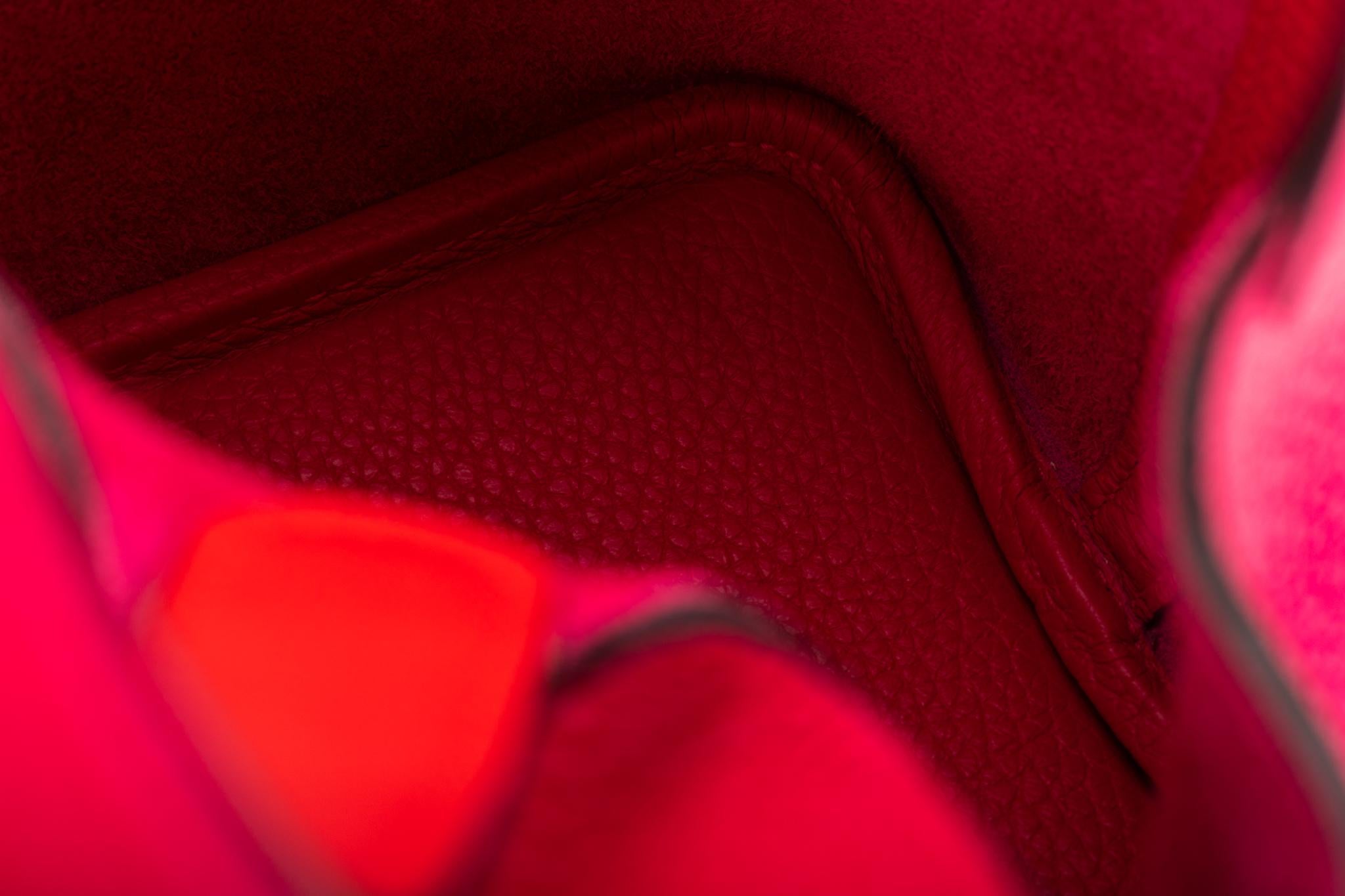 New in Box Hermès 18cm Rose Mexico Picotin Bag For Sale 6