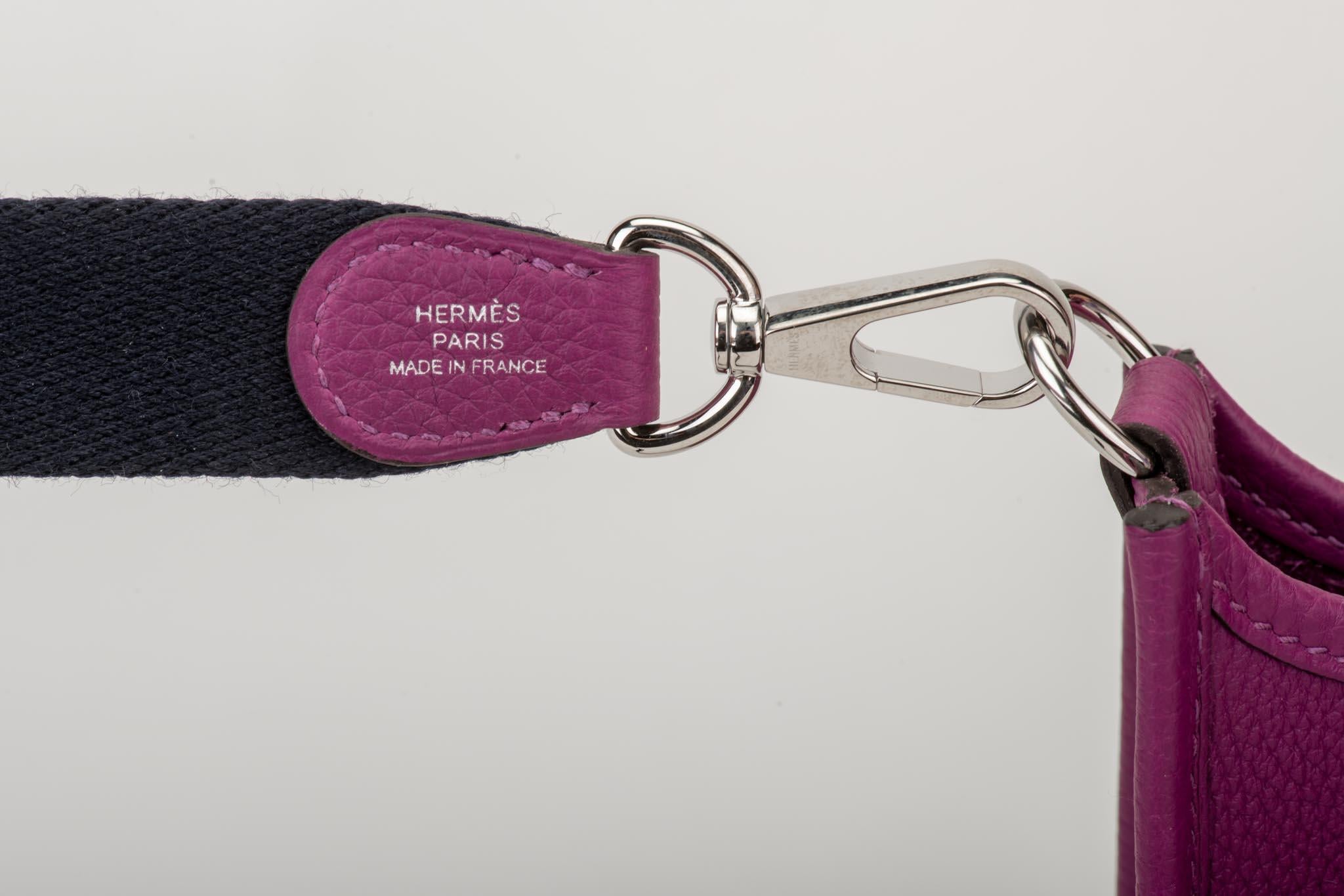 New in Box Hermès Anemone Clemence Mini Evelyne Crossbody Bag 6