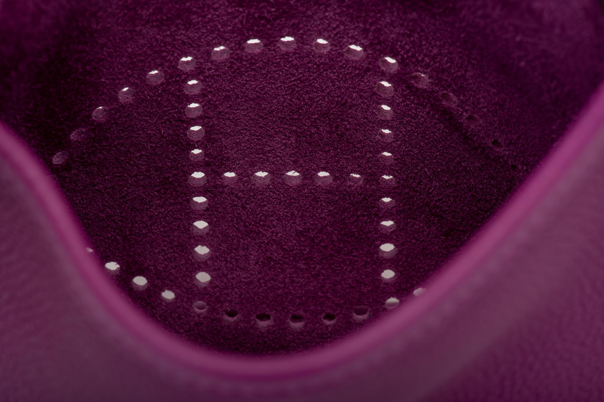 Purple New in Box Hermès Anemone Clemence Mini Evelyne Crossbody Bag