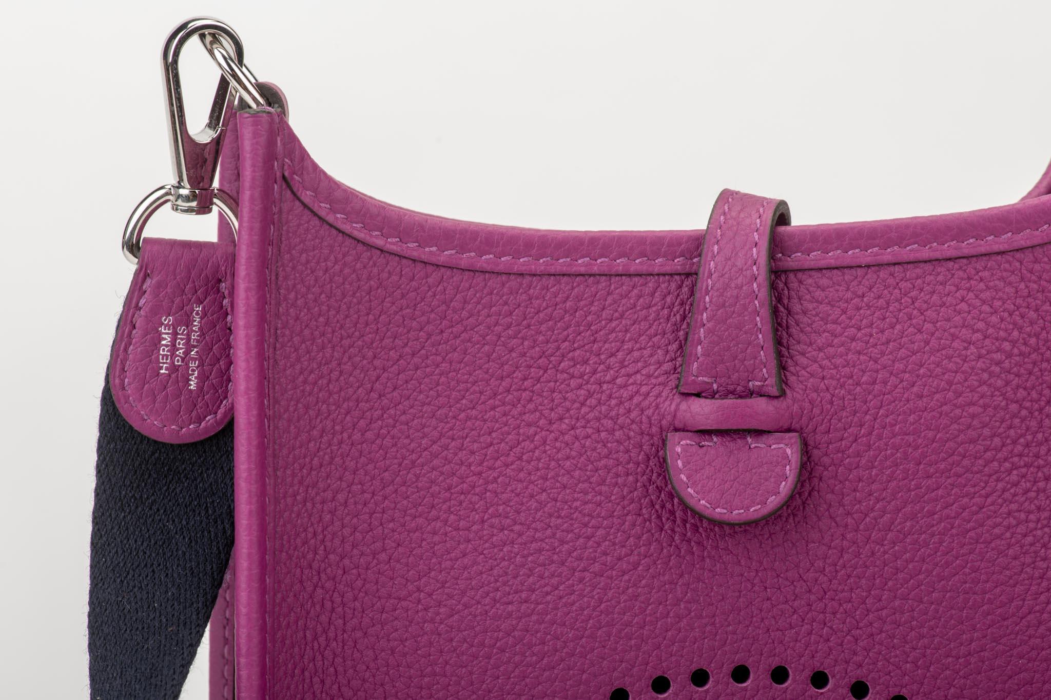 New in Box Hermès Anemone Clemence Mini Evelyne Crossbody Bag 3