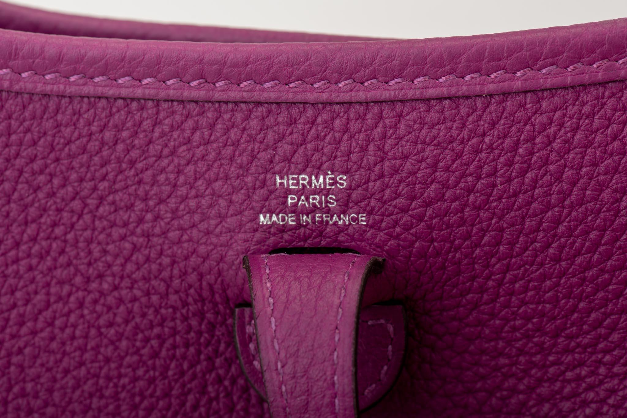 New in Box Hermès Anemone Clemence Mini Evelyne Crossbody Bag 4