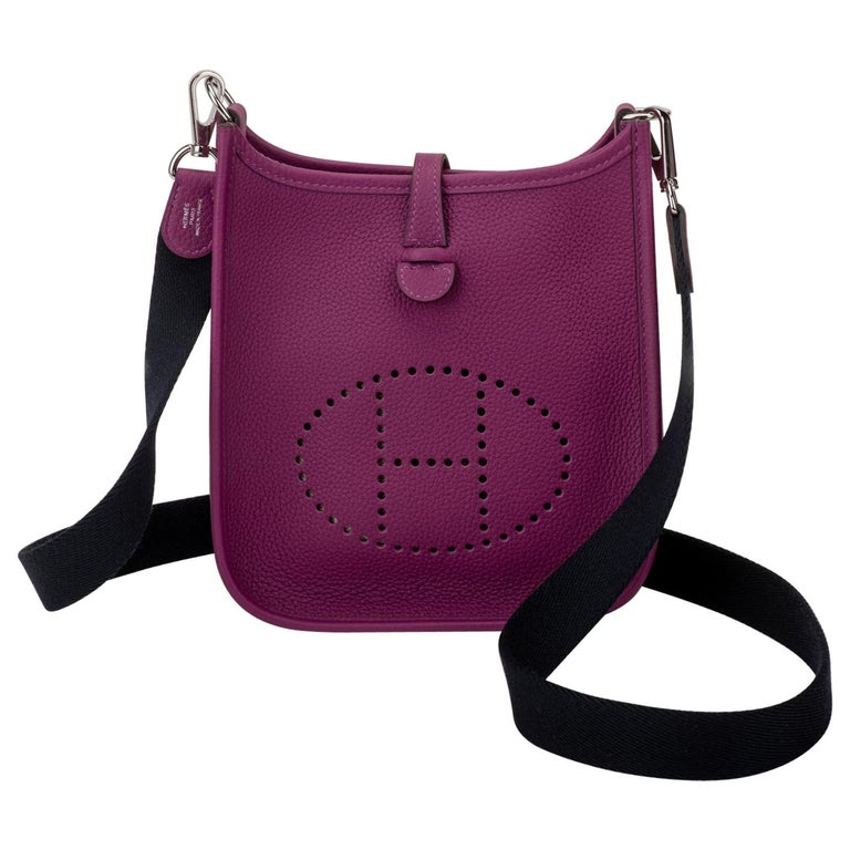 New in Box Hermès Anemone Clemence Mini Evelyne Crossbody Bag at 1stDibs