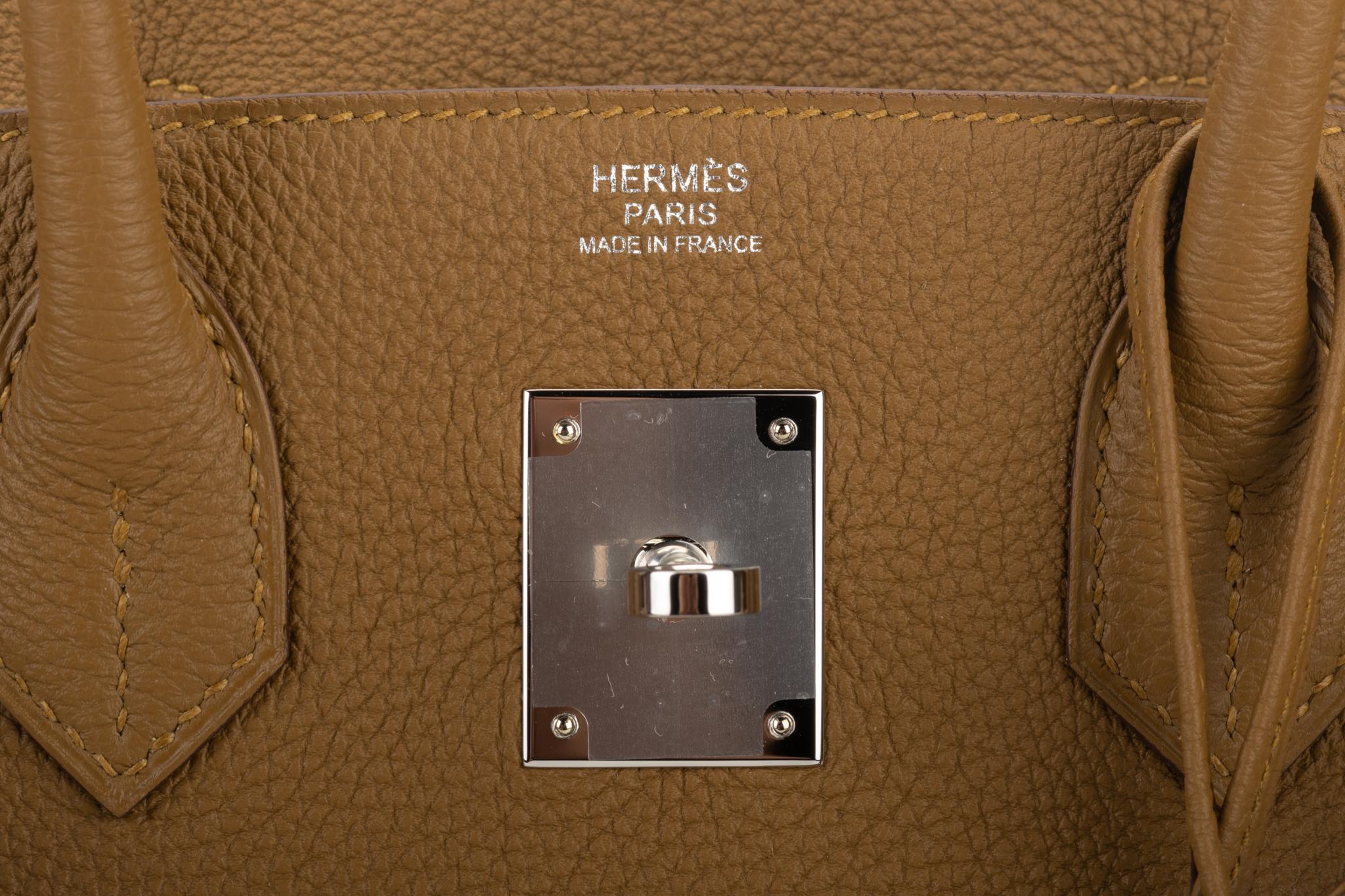 New in Box Hermes Birkin 30 Bronze Verso Blume Bag Limited Edition 4