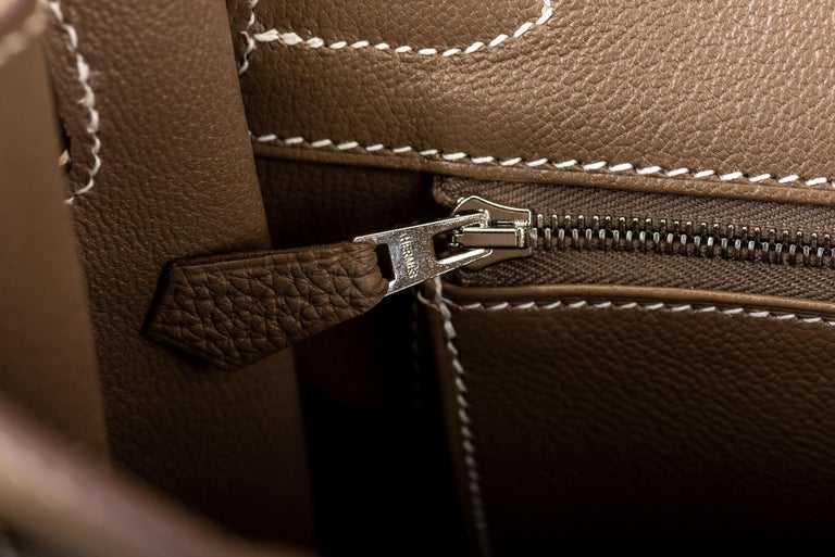 New in Box Hermes Birkin 30cm Etoupe Togo Bag For Sale at 1stdibs