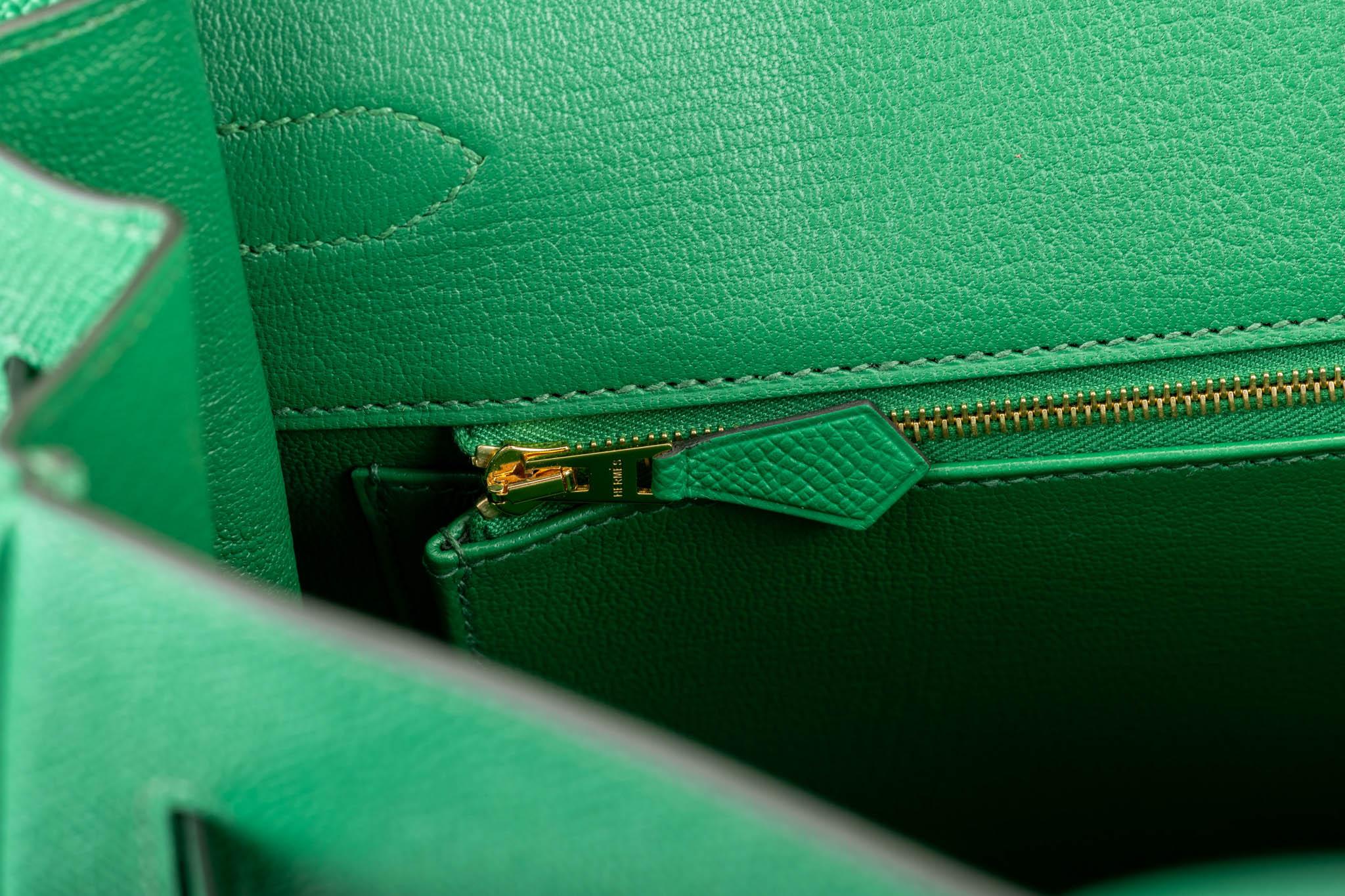 New in Box Hermes Birkin 35Cm Cactus Togo Gold Bag 1
