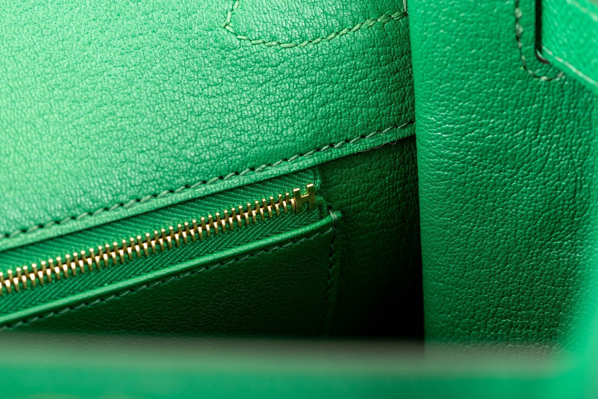New in Box Hermes Birkin 35Cm Cactus Togo Gold Bag 2