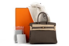 New in Box Hermes Birkin Etain Rose Gold Epsom Bag