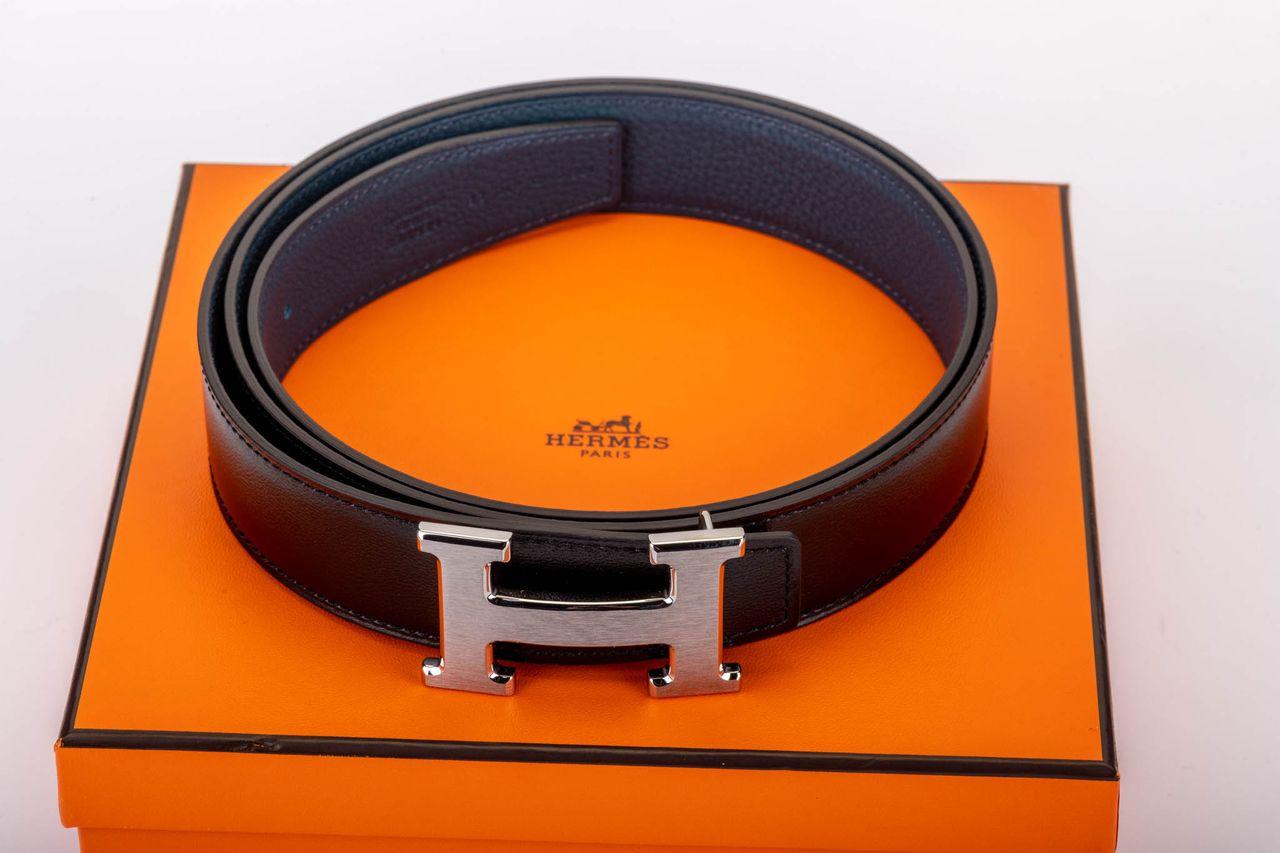 hermes black h belt
