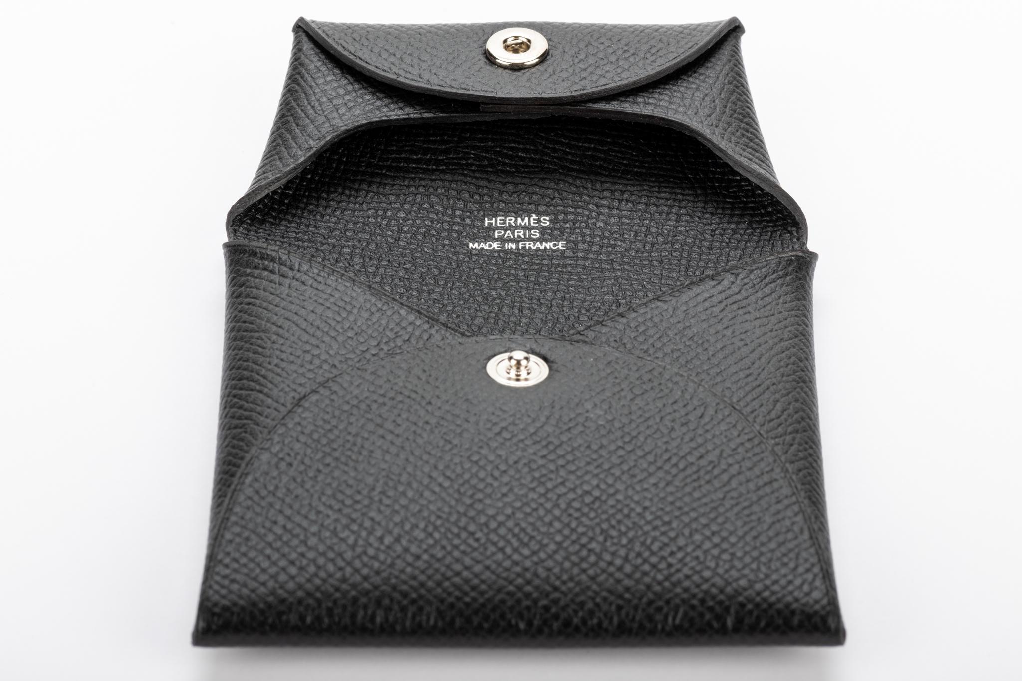 New in Box Hermès Black Epsom Coin Case In New Condition In West Hollywood, CA