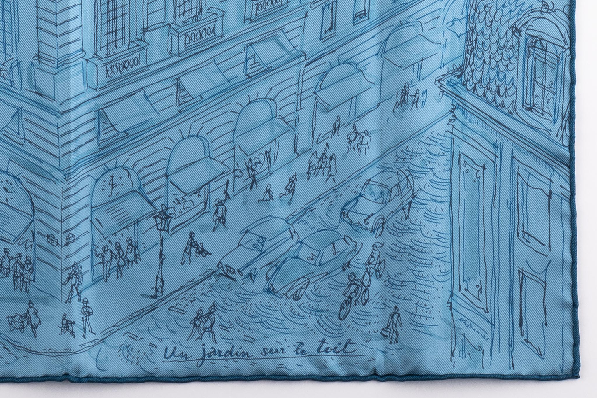 Hermes brand new in box 100% silk gavroche multicolor 