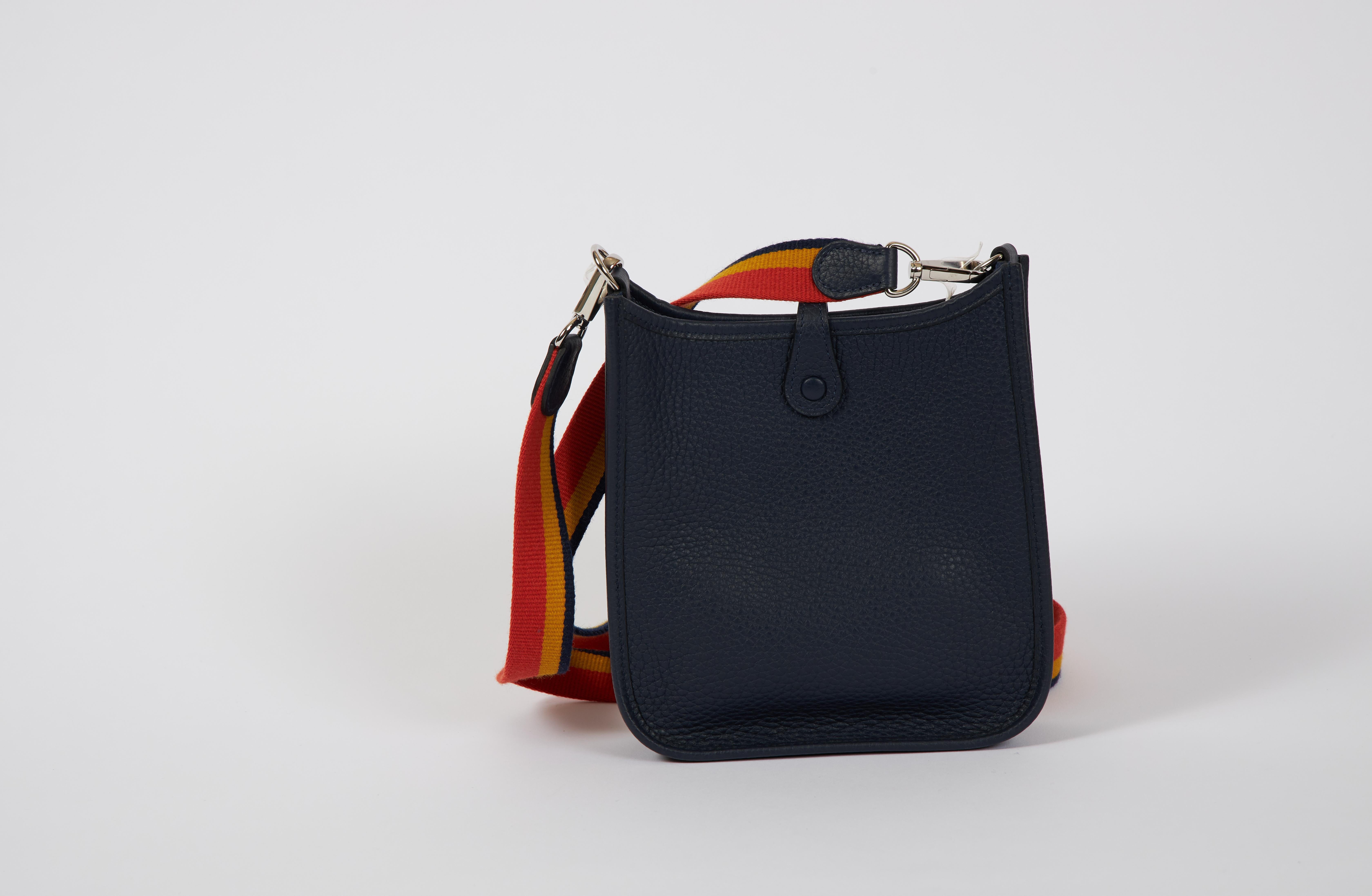 hermes mini evelyne blue nuit