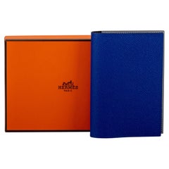 New in Box Hermes Blue Passport Cover Unisex