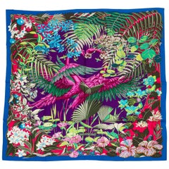 New in Box Hermès Cashmere Flamingo Party Shawl