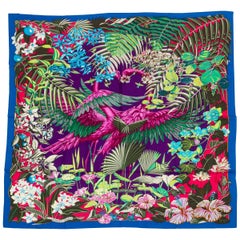 New in Box Hermès Cashmere Flamingo Party Shawl