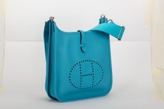 New in Box Hermes Evelyne PM Blue Marine