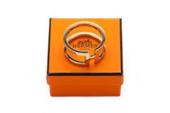 Neu in Box Hermes Gold Tone Schal Ring
