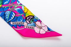 New in Box Hermes Jungle Love Twilly Limited Edition Hearts Scarf