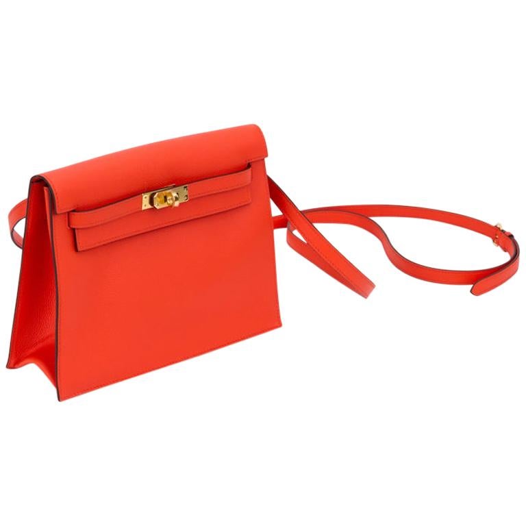 New in Box Hermes Kelly Danse Feu And Gold at 1stDibs