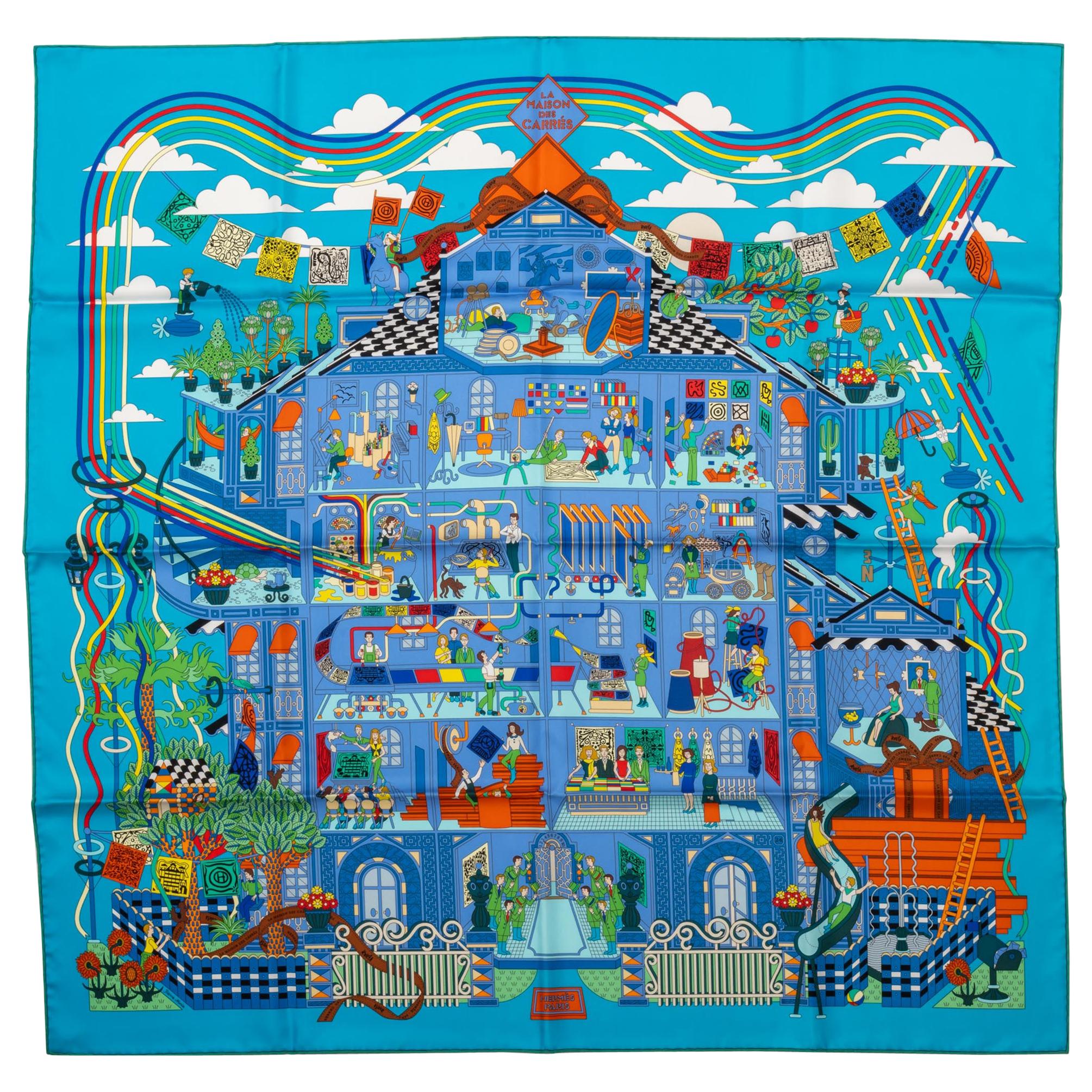 New in Box Hermes La Maison De Carres Scarf