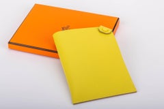 New in Box Hermes Lime Epsom Passport Cover