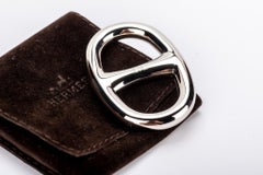 New in Box  Hermès Palladium Scarf Ring