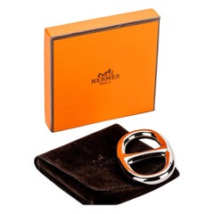 New in Box  Bague d'écharpe en palladium Hermès