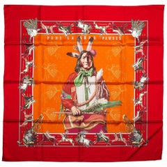 Écharpe bandana Pawnee d'Hermès en édition limitée, neuve dans sa boîte 