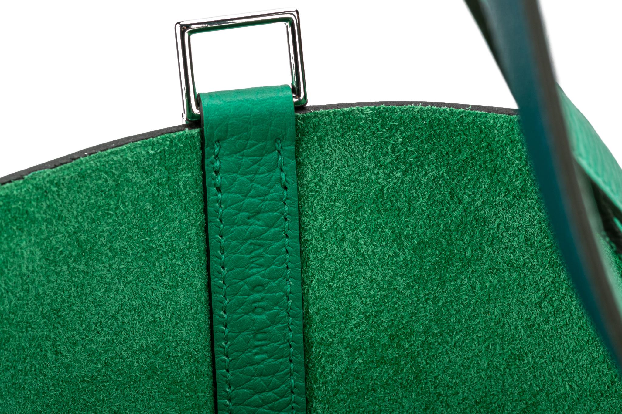 New in Box Hermes Picotin 18 Menthe Palladium 5