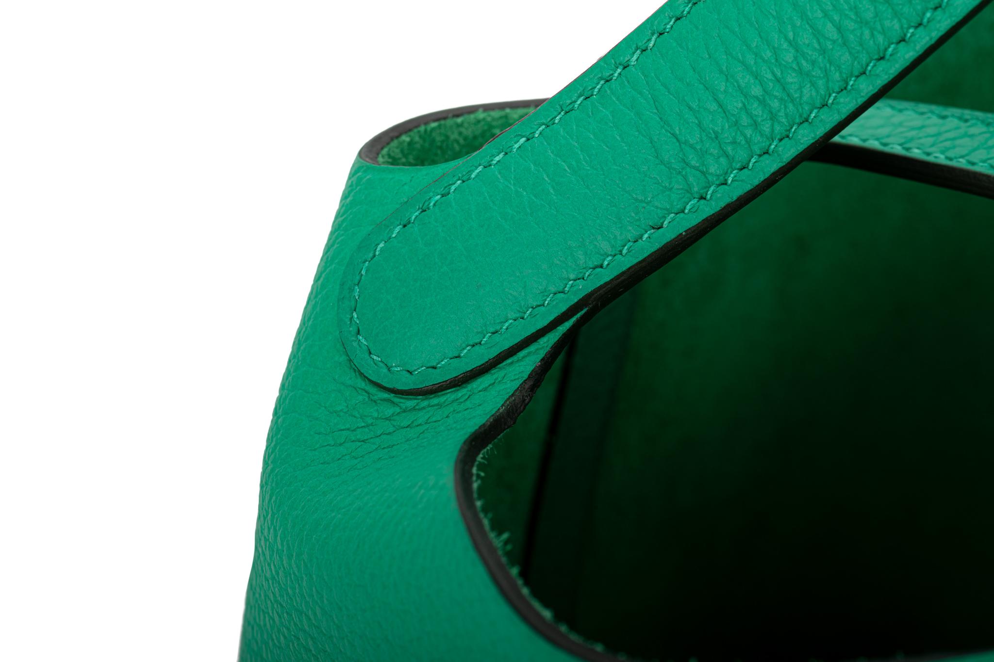 New in Box Hermes Picotin 18 Menthe Palladium 6