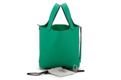 New in Box Hermes Picotin 18 Menthe Palladium