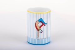 New in Box Hermes Porcelain Tumbler Celeste Circus Cup