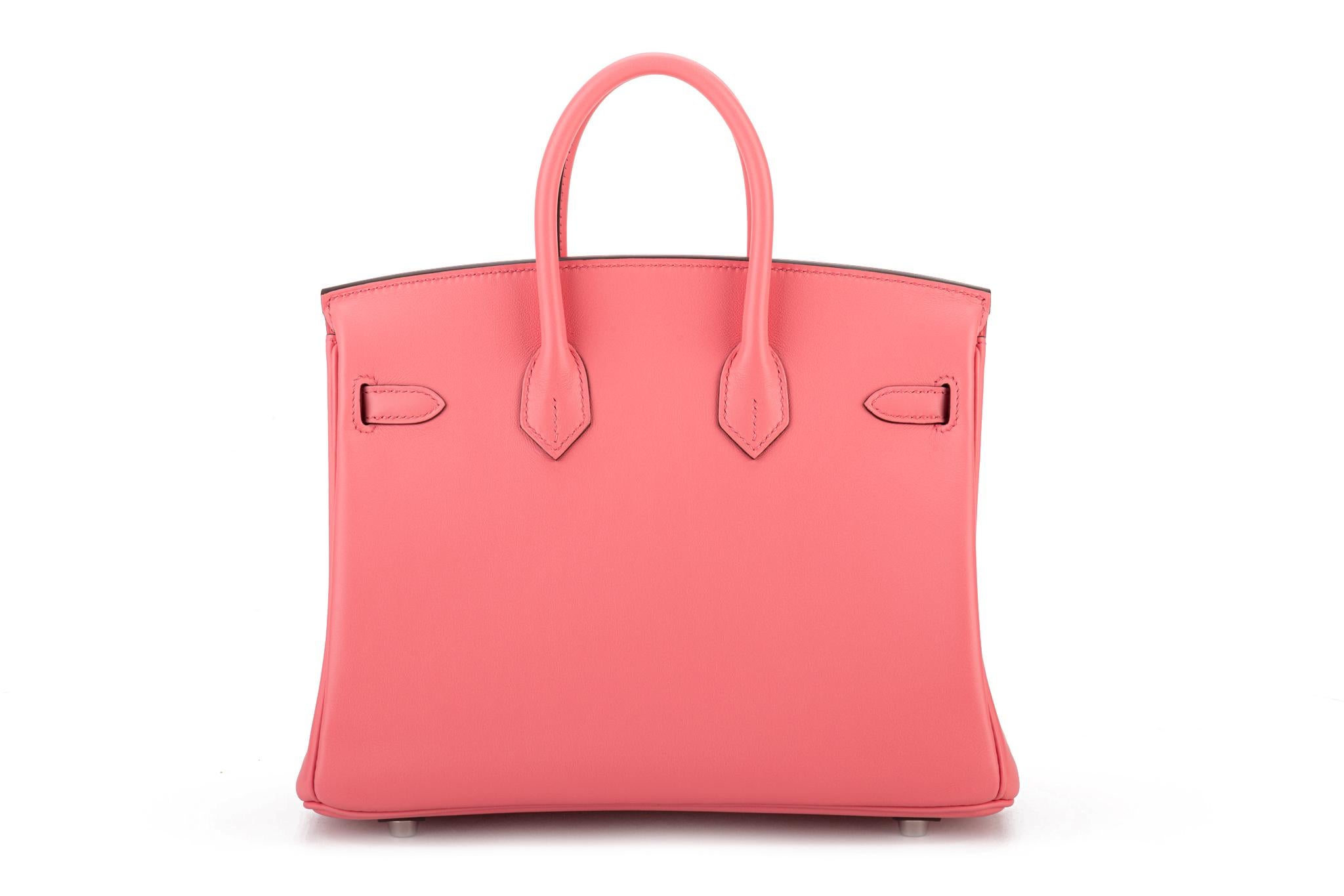 New in Box Hermès Rare Birkin 25cm Rose d Ete' Swift Bag In New Condition In West Hollywood, CA