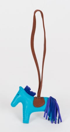 New in Box Hermès Rare Grigri Bag Charm Turquoise