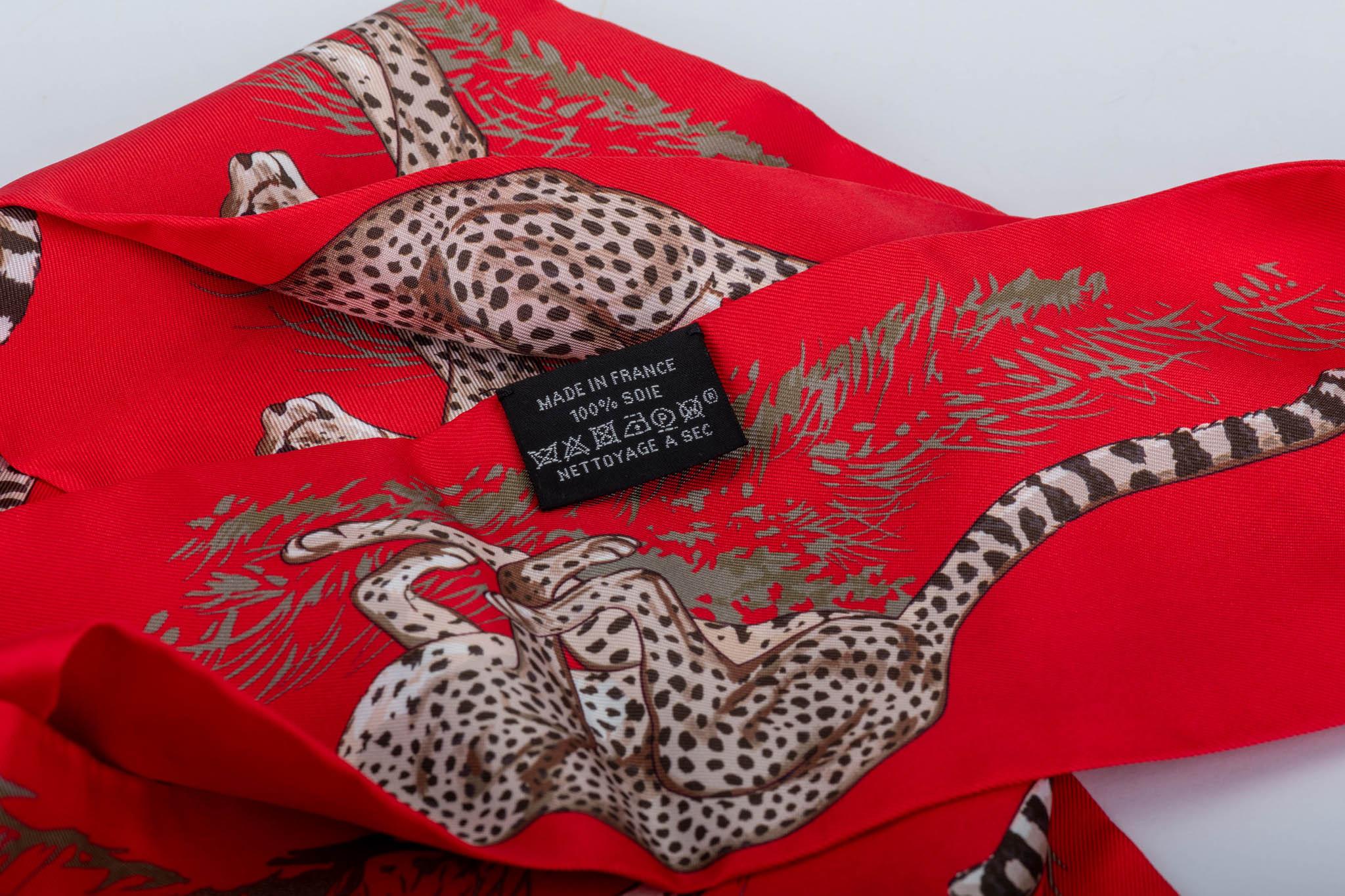 hermes guepards scarf