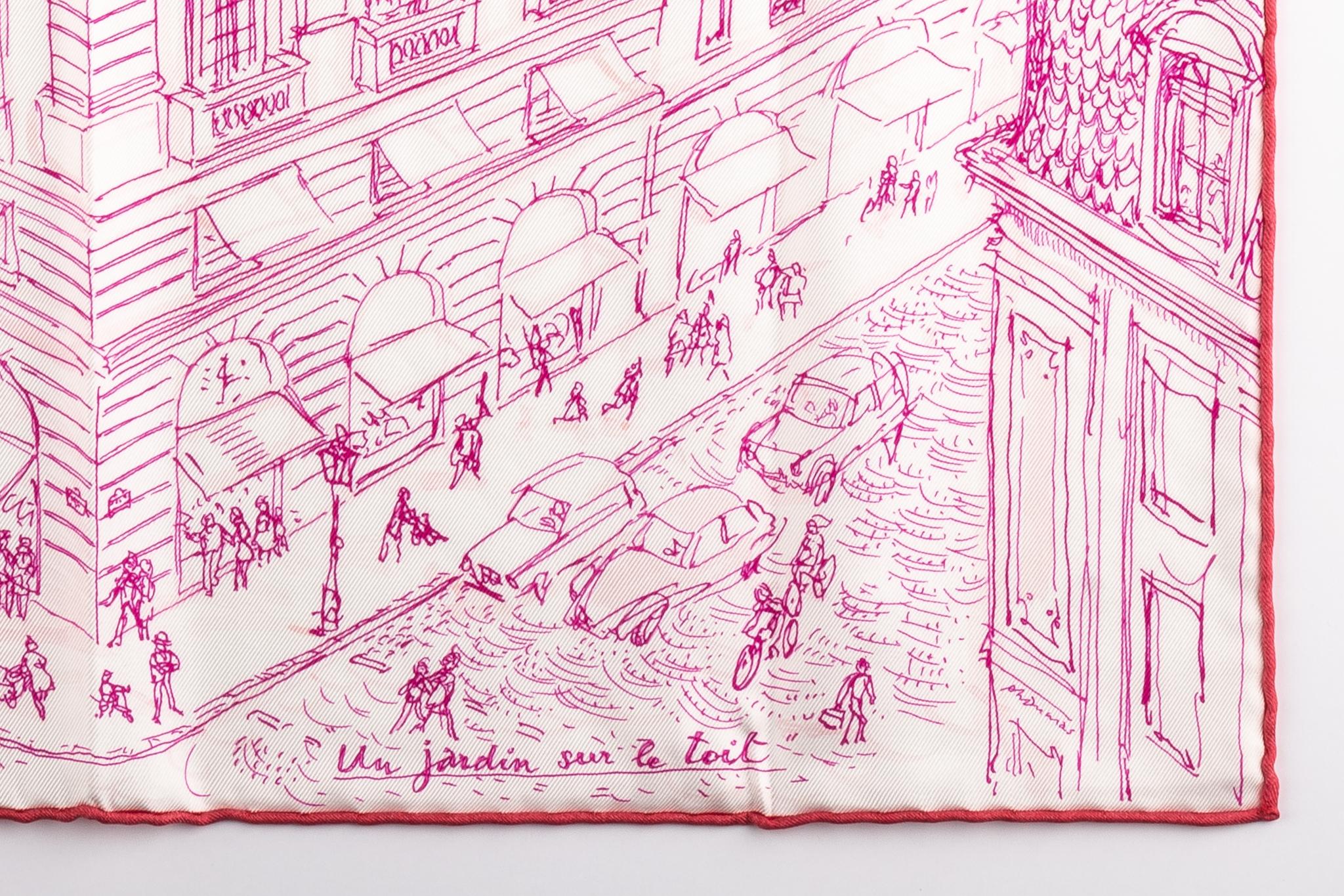 Hermes ganz neu in Box Seide gavroche fuchsia 