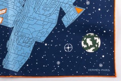 Neuf dans sa boîte Hermès  Petit Foulard Gavroche en Soie Spatiale
