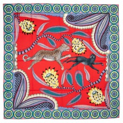 New in Box Hermes The Savana Dance Cashmere Shawl Scarf