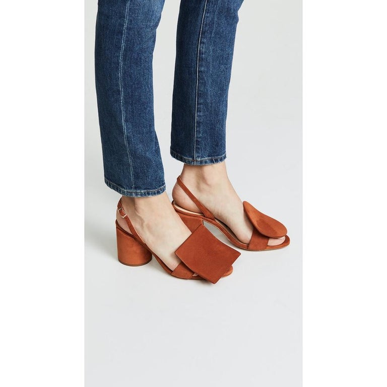 NEW in box Jacquemus 'Les Rond Carré' Terracotta Sandals EU36 at 1stDibs
