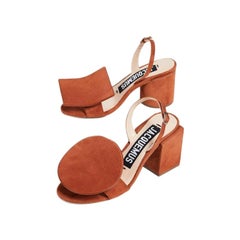 NEW in box Jacquemus 'Les Rond Carré' Terracotta Sandals EU37