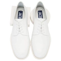 NEW in box Jacquemus White Clown Derbys Leather Oxford Shoes EU40