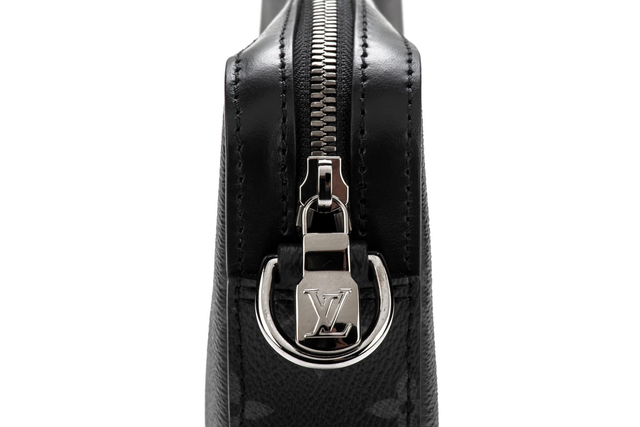 New in Box Louis Vuittom Men Multi Pochette Black Gray Bag For Sale 4