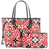 New in Box Louis Vuitton 2020 Neverfull Red Black Geometric Bag at 1stDibs