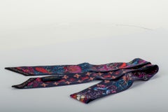 New in Box Louis Vuitton Blue Sea Life Silk Twilly Scarf