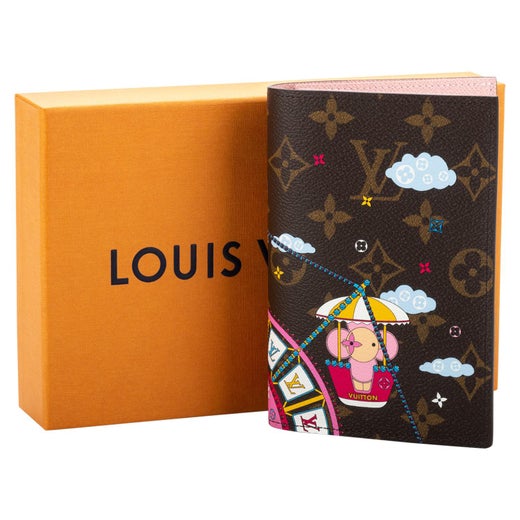LOUIS VUITTON Monogram Limited Edition Trunks and Locks Passport Cover  c.'13 at 1stDibs